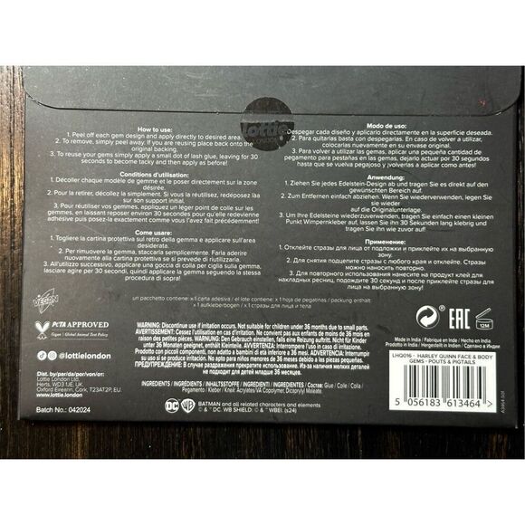 Lot of TWO (2) Lottie London NEW face gems kits - pink and blue - Picture 7 of 8